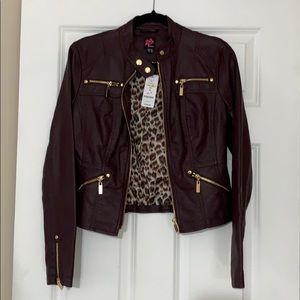 Bebe Faux leather jacket new with Tags